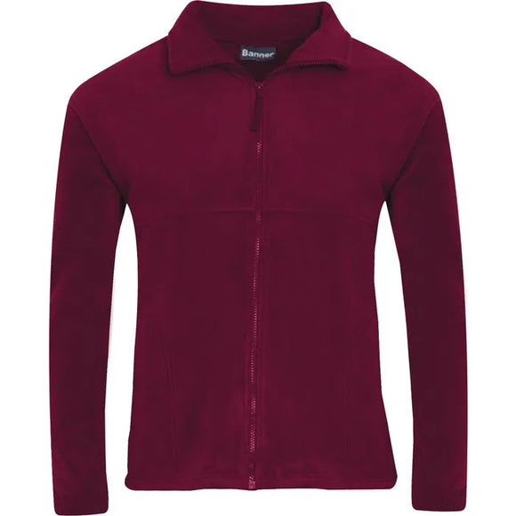 School Burgundy Polar Fleece with school badge